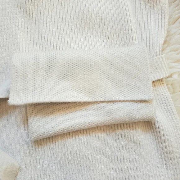 Zara Ribbed Knit Coat M Cream NWT - Picture 11 of 14